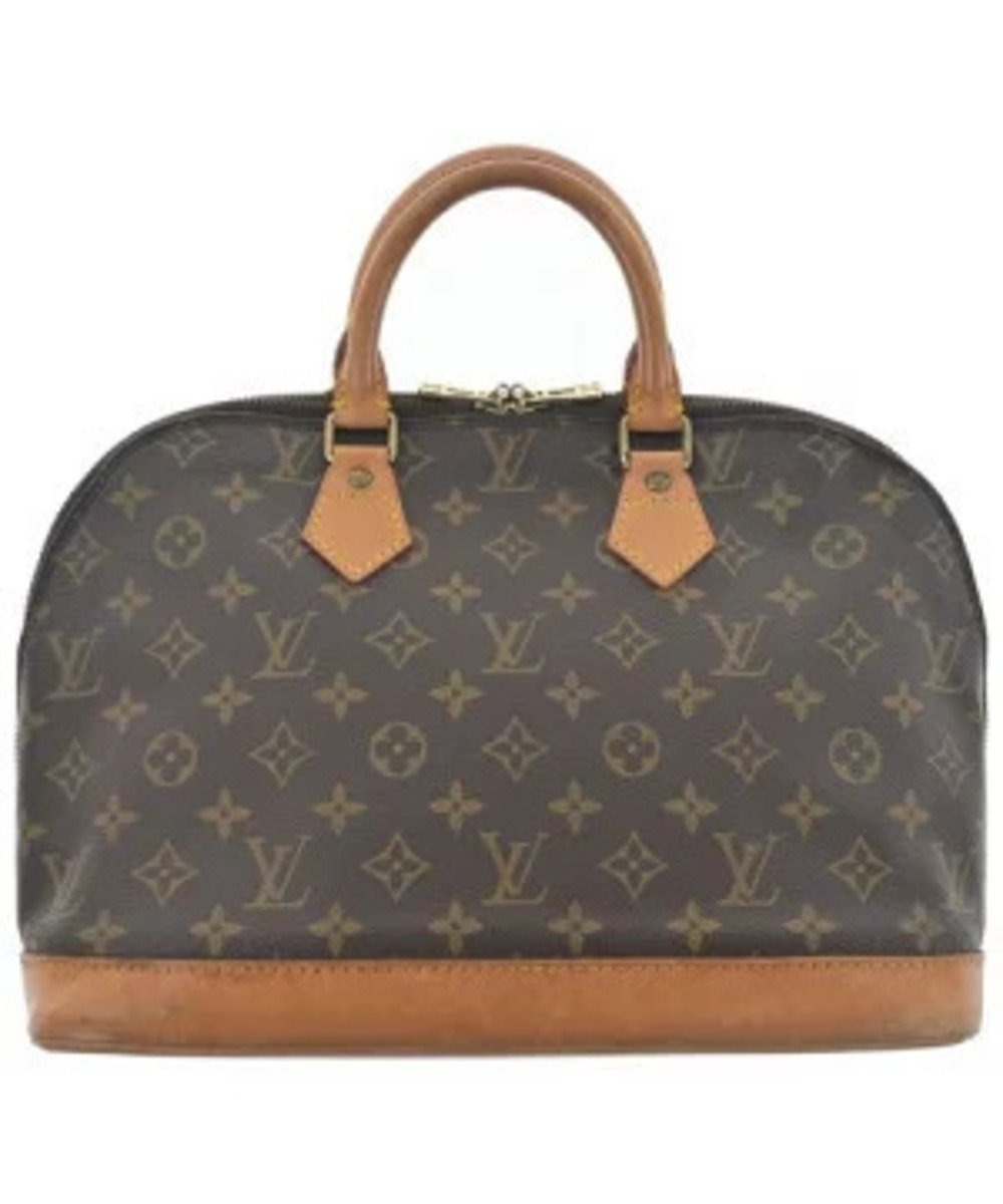 Louis Vuitton Cream over All Handbag Brown Beige Brown Tan